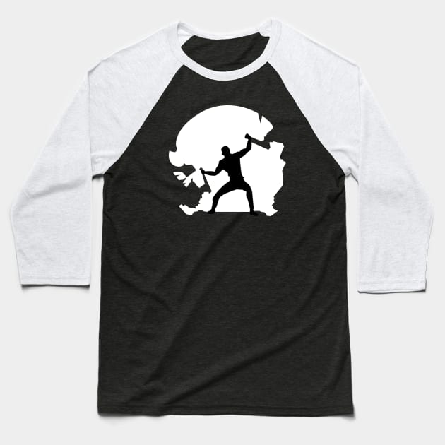 Thor Baseball T-Shirt by RustedSoldier